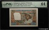 MADAGASKAR 50 Francs - 10 Ariary MADAGASKAR 50 Francs - 10 Ariary 1969 fST+ -