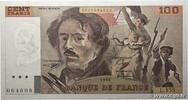FRANKREICH 100 Francs DELACROIX imprimé en continu FRANKREICH 100 Francs DELACROIX imprimé en continu 1990 ST -