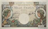 FRANKREICH 1000 Francs COMMERCE ET INDUSTRIE FRANKREICH 1000 Francs COMMERCE ET INDUSTRIE 1944 fST+ -