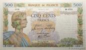 500 Francs LA PAIX 1942 FRANKREICH FRANKREICH 500 Francs LA PAIX 1942 VZ+ VZ+