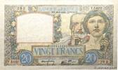FRANKREICH 20 Francs TRAVAIL ET SCIENCE FRANKREICH 20 Francs TRAVAIL ET SCIENCE 1941 S -