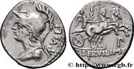 THE REPUBLIC (280 BC to 27 BC) Denier SERVILIA Rome 100 AC. (19mm, 3,49g, 6h) -