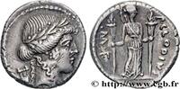 THE REPUBLIC (280 BC to 27 BC) Denier CLAUDIA Rome 42 AC. (17mm, 3,80g, 3h) -
