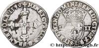 FRANKREICH Quart d'écu, croix de face LIGUE. COINAGE AT THE NAME OF HENRY III Bayonne 1590 (29,5mm, 9,40g, 12h) -