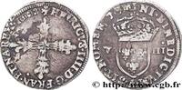 FRANKREICH Huitième d'écu, croix fleurdelisée de face HENRY IV Paris 1602 (26mm, 4,83g, 9h) -