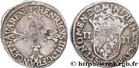 FRANKREICH Quart d'écu, croix feuillue de face HENRY IV Rennes 1606 (29mm, 9,58g, 10h) -