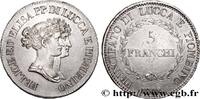 ITALIEN - FÜRSTENTUM LUCQUES UND PIOMBINO - FÉLIX 5 Franchi ITALIEN - FÜRSTENTUM LUCQUES UND PIOMBINO - FÉLIX BACCIOCHI AND ELISA BONAPARTE Florence 1808 (37,50mm, 25,07g, 6h) -
