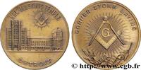 FRANKREICH ORIENT DE DETROIT, NEW MASONIC TEMPLE USA DETROIT 1922 (34,5mm, 16,53g, 12h) -