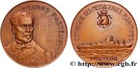 FRANKREICH Médaille, Paquebot Pasteur MER ET MARINE : PAQUEBOTS, NAVIRES, BATEAUX Monnaie de Paris 1966 (58,5mm, 99,87g, 12h) -