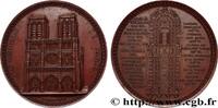 FRANKREICH Médaille, Cathédrale Notre-Dame de Paris ÉGLISES ET CATHÉDRALES 75 - Paris 1842 (57,5mm, 110,90g, 12h) -