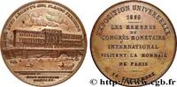 FRANKREICH Médaille, Visite de la Monnaie EXPOSITIONS 75 - Paris 1889 (41,5mm, 29,13g, 12h) -