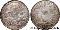 FRANKREICH Jeton Ar 30, commerce de draperie CORPORATIONS DE LYON ET DU LYONNAIS 1755 (30mm, 8,77g, 6h) -
