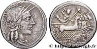 THE REPUBLIC (280 BC to 27 BC) Denier PAPIRIA Rome 121 AC. (20,5mm, 3,86g, 9h) -