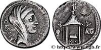 THE REPUBLIC (280 BC to 27 BC) Denier CASSIA Rome 55 AC. (18mm, 3,47g, 3h) -
