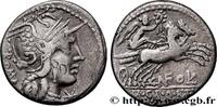 THE REPUBLIC (280 BC to 27 BC) Denier FULVIA Italie 117-116 AC (18,5mm, 3,77g, 8h) -