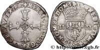 FRANKREICH Quart d'écu, croix feuillue de face HENRY IV Bayonne 1603 (29mm, 9,44g, 8h) -