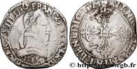 FRANKREICH Franc au col plat HENRY III Bordeaux 1585 (33mm, 13,6g, 6h) -