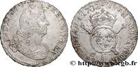 FRANKREICH Écu aux insignes LOUIS XIV THE SUN KING Caen 1702 (40mm, 27,39g, 6h) -