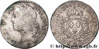 Demi-écu aux branches d’olivier, tête ceinte d’un  1744 FRANKREICH LOUIS XV  THE WELL-BELOVED  Perpignan 1744 (34mm, 14,41g, 6h) S/fSS