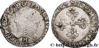 FRANKREICH Demi-franc au col plat LIGUE. COINAGE AT THE NAME OF HENRY III Toulouse 1590 (27,5mm, 5,76g, 10h) -