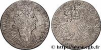 FRANKREICH Quart d'écu aux trois couronnes LOUIS XIV THE SUN KING Reims 1709 (28mm, 7,42g, 6h) -