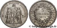 FRANKREICH 5 francs Hercule, Petites étoiles DRITTE FRANZOSISCHE REPUBLIK Paris 1872 (37mm, 24,99g, 6h) -