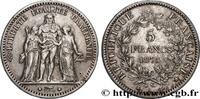 FRANKREICH 5 francs Hercule, petit A DRITTE FRANZOSISCHE REPUBLIK Paris 1875 (37mm, 24,51g, 6h) -