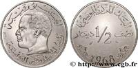 TUNESIEN Essai de 1/2 Dinar Habib Bourguiba TUNESIEN Paris 1968 (29mm, 11,98g, 6h) -