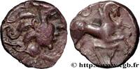 FRANKREICH Denier à la lyre GALLIEN - NORDGALLIEN - ÆDUI (BIBRACTE, Region die Mont-Beuvray) Autun (71) c. avant 52 AC. (13mm, 2,05g, 9h) -