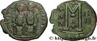 THE EMPIRE FROM ANASTASIUS TO MAURICE TIBERIUS (49 Follis JUSTINUS II und SOPHIE Nicomédie 568-569 (28mm, 12,93g, 6h) -