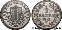 SCHWEIZ - KANTON ST. GALLEN 1/2 Batzen - canton de Saint Gall SCHWEIZ - KANTON ST. GALLEN 1813 (21,5mm, 1,92g, 6h) -