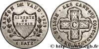 SCHWEIZ - KANTON WAADT 1 Batzen SCHWEIZ - KANTON WAADT 1829 (24,5mm, 2,53g, 6h) -