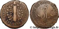 FRANKREICH 5 sols SIEGE OF MAINZ Mayence 1793 (31,5mm, 21,52g, 12h) -