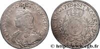 FRANKREICH Écu aux branches d'olivier, buste habillé LOUIS XV THE WELL-BELOVED Bourges 1738 (41mm, 29,01g, 6h) -