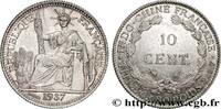 FRANZÖSISCHE-INDOCHINA 10 Centièmes FRANZÖSISCHE-INDOCHINA Paris 1937 (19mm, 2,69g, 6h) -