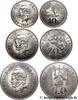 NEUKALEDONIEN Lot 10, 20 et 50 Francs, frappe courante NEUKALEDONIEN Paris 1967 (mm, g, 6h) -