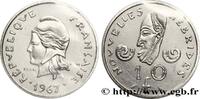 NEUE HEBRIDEN (VANUATU ab 1980) Essai de 10 Francs NEUE HEBRIDEN (VANUATU ab 1980) Paris 1967 (24mm, 6g, 6h) -