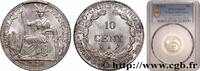 FRANZÖSISCHE-INDOCHINA 10 Centièmes FRANZÖSISCHE-INDOCHINA Paris 1923 (19mm, 2,70g, 6h) -