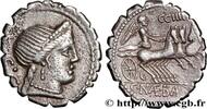 THE REPUBLIC (280 BC to 27 BC) Denier serratus NAEVIA Rome ou Italie 79 AC. (18,5mm, 3,77g, 7h) -