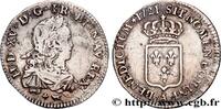 FRANKREICH Sixième d'écu de France LOUIS XV THE WELL-BELOVED Paris 1721 (24mm, 3,94g, 6h) -