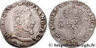 Teston à la tête nue, 5e type 1555 FRANKREICH HENRY II Toulouse 1555 (29mm, 9,21g, 7h) fVZ/SS