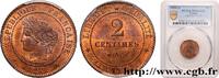FRANKREICH 2 centimes Cérès DRITTE FRANZOSISCHE REPUBLIK Paris 1888 (20mm, 2,04g, 6h) -