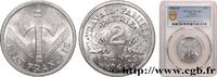 FRANKREICH 2 francs Francisque ETAT FRANÇAIS Beaumont-Le-Roger 1944 (27,02mm, 2,2g, 6h) -