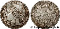 FRANKREICH 50 centimes Cérès, IIIe République DRITTE FRANZOSISCHE REPUBLIK Bordeaux 1873 (18,00mm, 2,39g, 6h) S