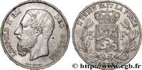 BELGIEN 5 Francs Léopold II BELGIEN 1875 (37mm, 25,02g, 6h) -