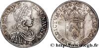 FRANKREICH Demi-écu, portrait à la mèche courte LOUIS XIV THE SUN KING Paris, Monnaie de Matignon 1644 (32,5mm, 13,74g, 6h) -