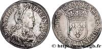 FRANKREICH Écu, portrait à la mèche longue LOUIS XIV THE SUN KING Limoges 1652 (39,5mm, 27,18g, 6h) -