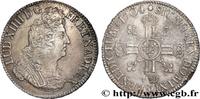 FRANKREICH Écu aux huit L, 2e type LOUIS XIV THE SUN KING Dijon 1704 (42,5mm, 26,97g, 6h) -