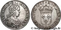 FRANKREICH Écu, portrait à la mèche courte LOUIS XIV THE SUN KING Paris, Monnaie de Matignon 1643 (39,5mm, 27,43g, 6h) -