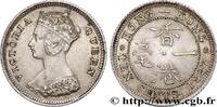 HONGKONG 10 Cents Victoria HONGKONG 1887 (17mm, 2,74g, 6h) -